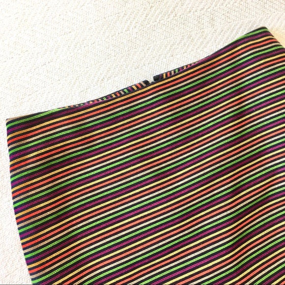 Talbot's Pencil Skirt - Multi-color stripe sz 10P - Picture 2 of 8